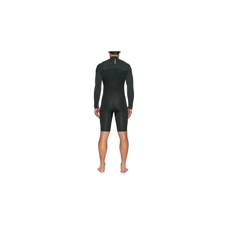 C-Skins Session 3:2 Men's GBS Chest Zipped Spring Wetsuit Black/Carbon/Warm Red-2